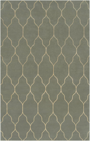 Surya Gates Handmade 2' X 3' Wool Rug - Exquisite Indian Craftsmanship For Timeless Home Elegance! Medium Gray Wool Gat1004-58