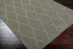 Surya Gates Handmade 2' X 3' Wool Rug - Exquisite Indian Craftsmanship For Timeless Home Elegance! Medium Gray Wool Gat1004-58