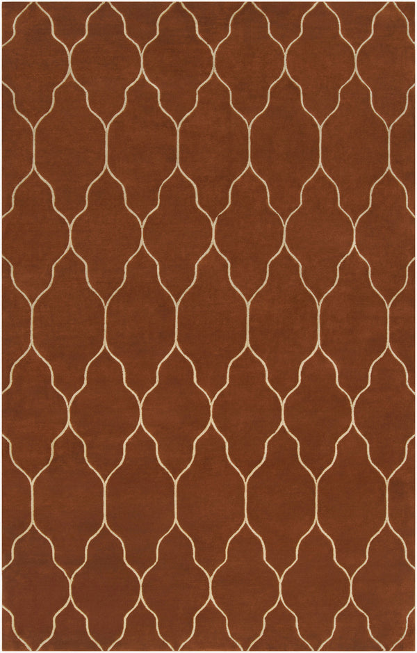 Surya Gates Handmade 2' X 3' Wool Rug - Exquisite Indian Craftsmanship For Timeless Home Elegance! Brown Wool Gat1006-58
