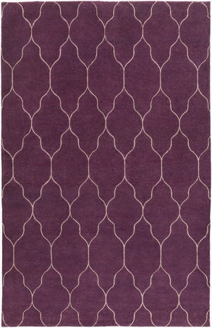 Surya Gates Handmade 2' X 3' Wool Rug - Exquisite Indian Craftsmanship For Timeless Home Elegance! Plum Wool Gat1011-811