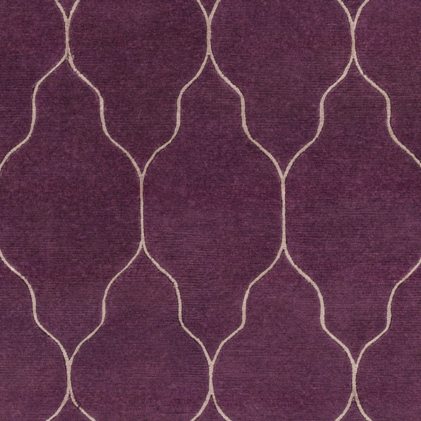 Surya Gates Handmade 2' X 3' Wool Rug - Exquisite Indian Craftsmanship For Timeless Home Elegance! Plum Wool Gat1011-811