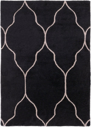 Surya Gates Handmade 2' X 3' Wool Rug - Exquisite Indian Craftsmanship For Timeless Home Elegance! Black Wool Gat1014-23