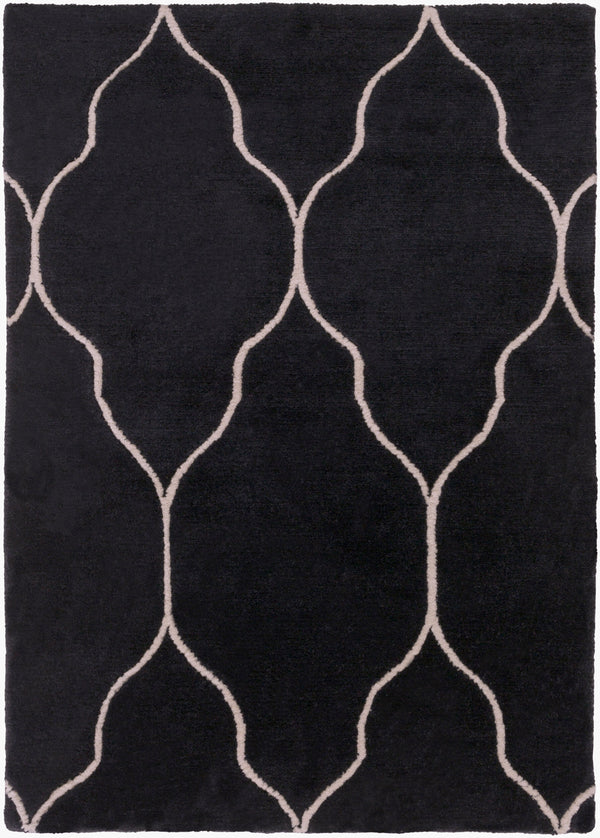 Surya Gates Handmade 2' X 3' Wool Rug - Exquisite Indian Craftsmanship For Timeless Home Elegance! Black Wool Gat1014-23