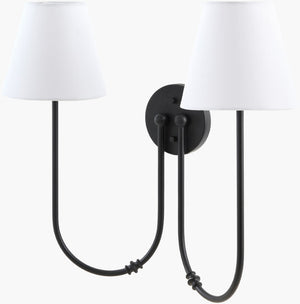 Livabliss The Luan Linen Shade Wall Sconce French Country Cottage Ambient Bedroom Light GATL-001
