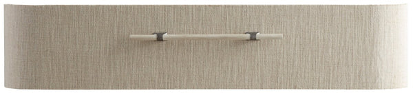 Hooker Furniture Affinity Greige Sand‑Blasted Bachelor's Chest With Fabric Drawer Fronts, Felt & Cedar Liners, Dimmer 6050-90017-GRY