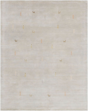 Surya Gava 2' X 3' Handmade Wool Rug - Elegant Indian Craftsmanship, Soft Medium Pile For Comfort & Style Light Sage Wool Gav5000-810