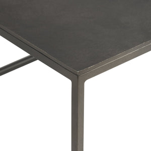 Bernhardt Bernhardt Modern Industrial Thompson Cocktail Table With Graphite Metal Top & Cast-Aluminum Base, Durable Design 525005