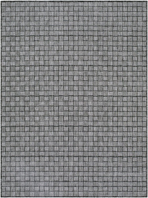 Livabliss Westport Geometric Polypropylene Outdoor Rug Machine Woven in Turkey for Patios Black, Medium G 5'3" x 7' GAWE2300-537