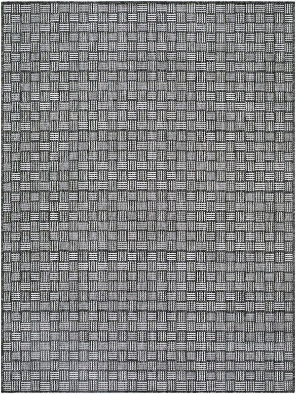 Livabliss Westport Geometric Polypropylene Outdoor Rug Machine Woven in Turkey for Patios Black, Medium G 5'3" x 7' GAWE2300-537