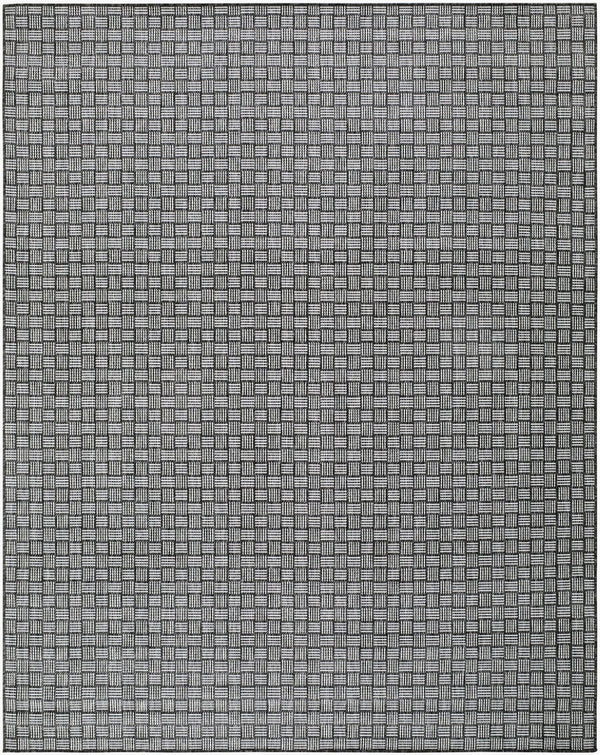 Livabliss Westport Geometric Polypropylene Outdoor Rug Machine Woven in Turkey for Patios Black, Medium G 7'10" x 10' GAWE2300-71010