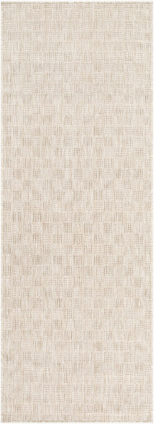 Livabliss Westport Geometric Polypropylene Area Rug Woven in Turkey for Modern Entryways Tan, White 2'7" x 7'3" GAWE2302-2773