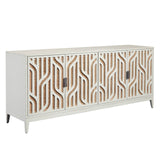 4-Door Credenza with Storage White with Painted Finish P301552 Pulaski Furniture