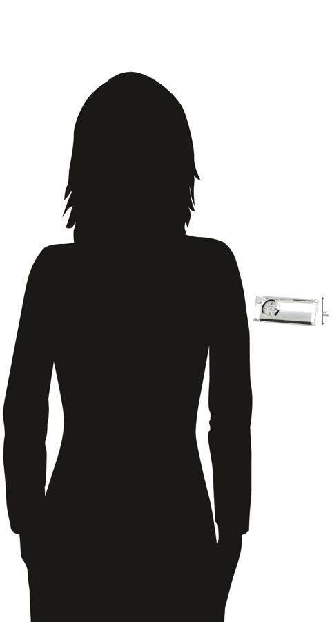 Hekman Furniture 645717 Howard Miller Crystal Table Clock - Elegant Design With Roman Numerals In Gift Box  Prism Tabletop Clock 645717