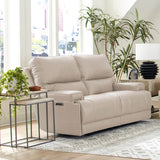 Parker House Parker Living Whitman - Verona Linen - Powered By Freemotion Power Reclining Sofa Loveseat and Recliner Verona Linen Top Grain Leather with Match (X) MWHI-321PH-P25-VLI