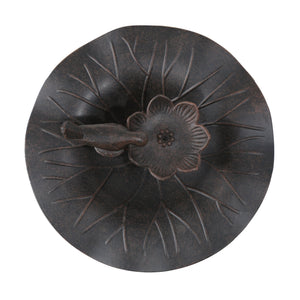 English Elm Christopher Knight Home® - e Elegant Lancaster Outdoor Aluminum & Iron Bird Bath Bronze — Durable Stable Base, Detailed Concave Bowl for Garden Charm and Wildlife Appeal 61696.00BZE