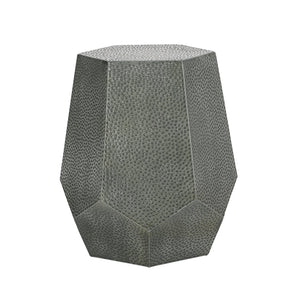 English Elm Christopher Knight Home® - METAL Modern Hammered Iron Geometric Side Table — Sleek Brushed Finish, Sturdy 80 lb Capacity Antique Silver 72228.00
