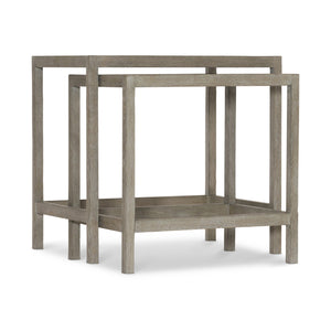 Bernhardt Bernhardt Albion Nesting Table Set — Wire-Brushed Cerused White Oak End Tables, Rustic-Elegant, Space-Saving Design 311031