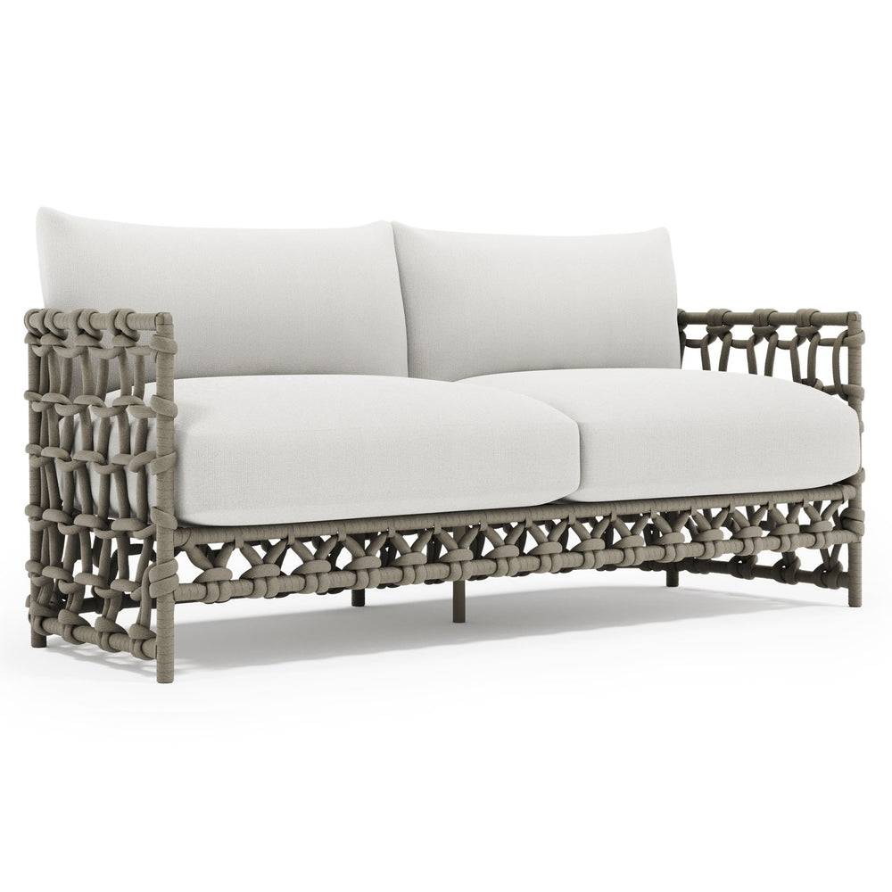 Bernhardt Bernhardt Nodi Outdoor Sofa With Shiitake Open-Rope Weave, Deep Cushions & Weather-Resistant Design - Made to Order O4416B