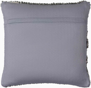 Surya Gabon 18"X18" Stylish Outdoor Accent Pillow - Durable Polyester, Easy Care, Modern Home Decor Gray Recycled Pet Yarn,Polyester Gbn001-2020