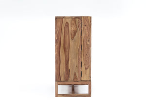 Porter Designs Porter Urban Solid Sheesham Wood Bar Cabinet – Elegant Natural Finish For Stylish Home Storage! Natural Wood 07-117-30-1126