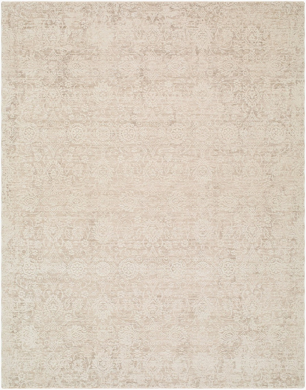 Livabliss Greensboro Medallion Polyester Area Rug with Fringe Traditional Style for Living Dining Rooms Beige, Tan 6'7" x 9'6" GBR2301-6796