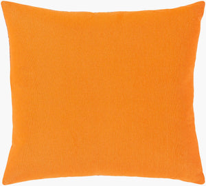 Surya Global Brights Gbt-001 18" Cotton Accent Pillow - Luxurious Comfort & Vibrant Style For Your Home Orange Cotton,Cotton Gbt001-1818d