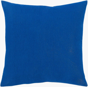 Surya Global Brights Gbt-001 18" Cotton Accent Pillow - Luxurious Comfort & Vibrant Style For Your Home Blue Cotton,Cotton Gbt002-1818