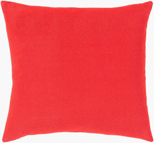 Surya Global Brights Gbt-001 18" Cotton Accent Pillow - Luxurious Comfort & Vibrant Style For Your Home Red Cotton,Cotton Gbt003-1818