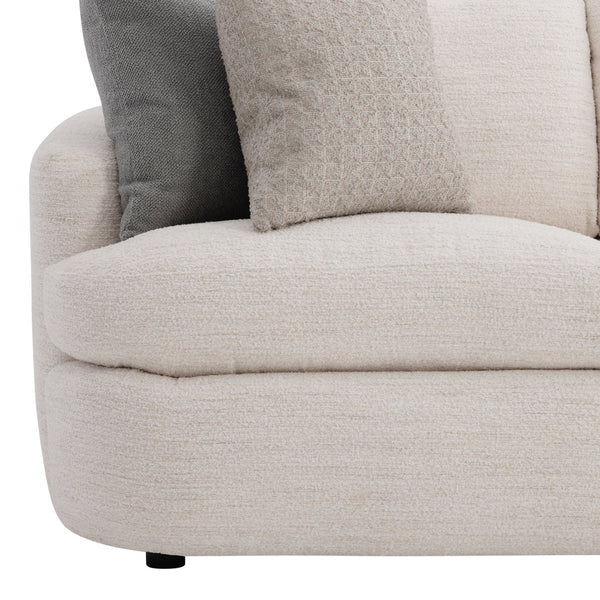 Bernhardt Bernhardt Jules Sofa With Curved Sculpted Back, Deep Cushions & Coordinating Pillows — Made To Order P1827A
