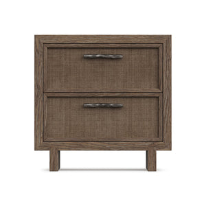 Bernhardt Bernhardt Rustic Modern Casa Paros Nightstand With Woven Drawer Fronts, Soft-Close Drawers & Usb Charging 317219