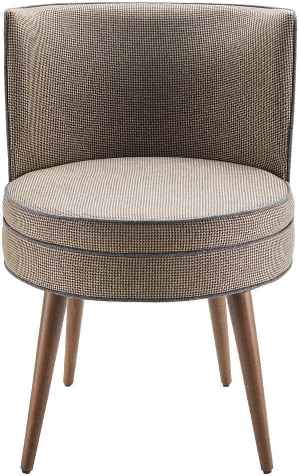 Gabby GBY-001 30"H x 20"W x 24"D, 30"H x 20"W x 24"D Dining Chair GBY001-SET  Upholstery: Brown; Base: Tan Surya