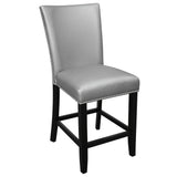 Steve Silver Camila Silver Leatherette Counter chair, Set of 2 CM420CCSN