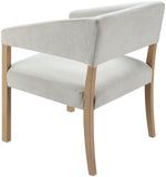 Grace GCE-001 30"H x 24"W x 24"D Dining Chair GCE-001  Upholstery: Cream; Base: Wheat Surya