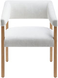 Grace GCE-001 30"H x 24"W x 24"D Dining Chair GCE-001  Upholstery: Cream; Base: Wheat Surya