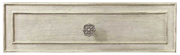 Hooker Furniture Sanctuary Jewel Patina Petit Telephone Table With Cedar-Lined Drawer, Usb Power, Merinque Glass Accents 5875-90016-95