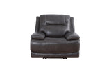 Parker House Parker Living Colossus - Napoli Grey Zero Gravity Power Recliner Napoli Grey Top Grain Leather with Match (X) MCOL#812PHZ-NGR