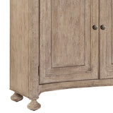 Higgins Street 4-Door Credenza Brown with Woodland Stone Finish P349300 Pulaski Furniture