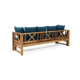 Christopher Knight Home® - Noble House - Varney Outdoor Extendable Acacia Wood Daybed Sofa