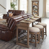 Parker House Sundance - Sandstone Everywhere Console with 3 Stools Sandstone Hardwood Solids / Mindi Veneers SUN#09-4-SS