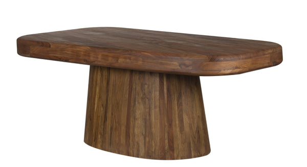 Porter Designs Porter Ekta Solid Acacia Wood Coffee Table - Modern Design With Natural Charm & Unique Grain Brown Wood 05-108-01c-1810-kit