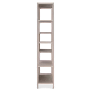 Bernhardt Bernhardt Solaria Etagere — Sculptural Mondrian‑Inspired Oak Display With Chiseled Resin Panels, Weathered Bone Finish 310814
