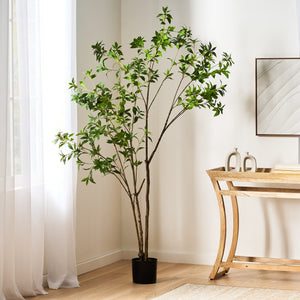English Elm 210cmartificial Pieris Tree Nearly 7 Foot Faux Indoor Statement Plant Iron Frame 74346.00