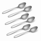 Lenox Oneida Vale Everyday Flatware Dinner Spoons, Set of 6 Metallic, STAINLESS METAL H282006B