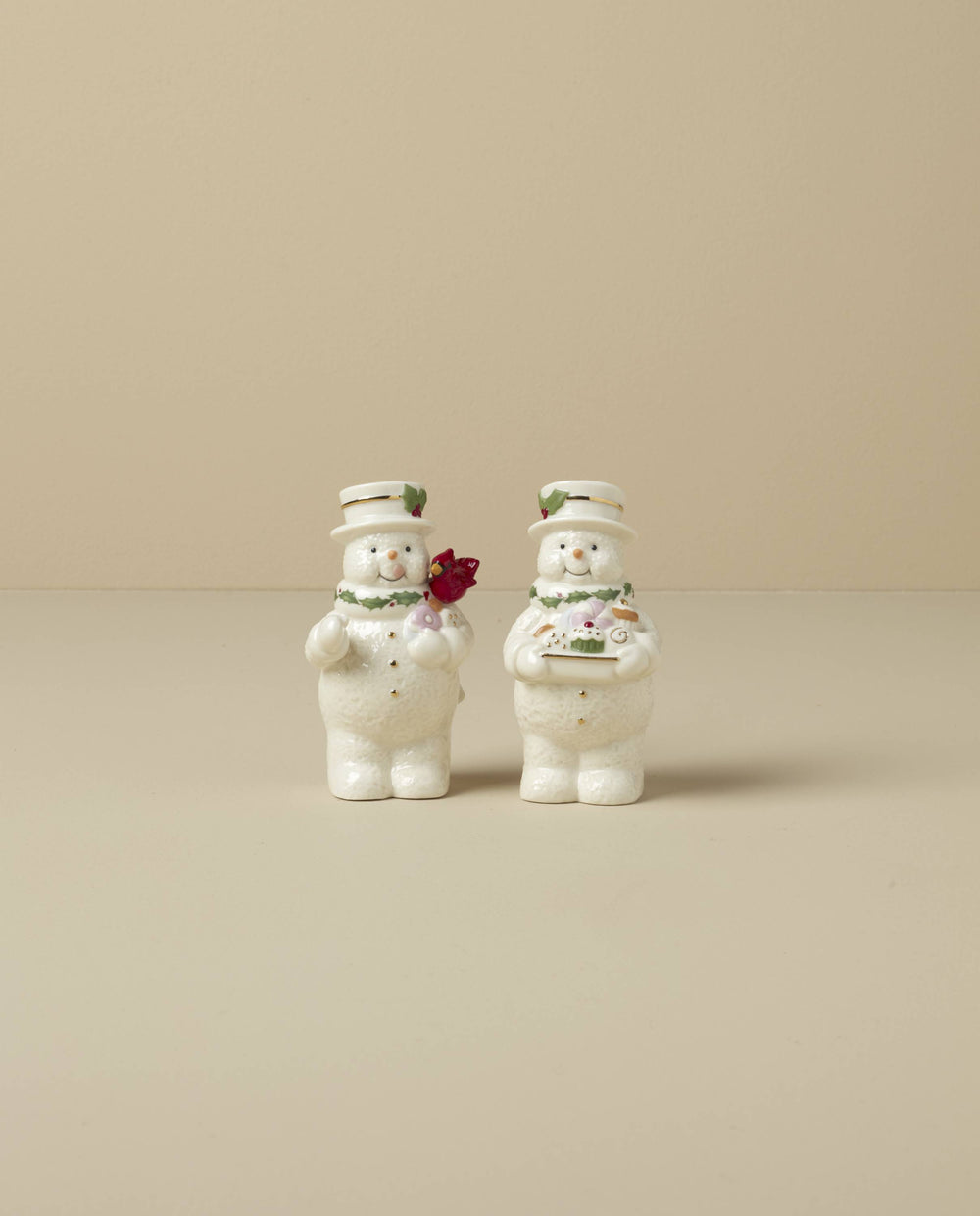 Lenox Happy Holly Days Snowmen Salt & Pepper Set Ivory, IVORY PORCELAIN 896361