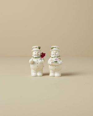 Lenox Happy Holly Days Snowmen Salt & Pepper Set Ivory, IVORY PORCELAIN 896361