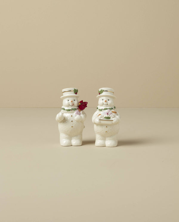 Lenox Happy Holly Days Snowmen Salt & Pepper Set Ivory, IVORY PORCELAIN 896361