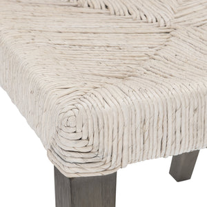 Bernhardt Bernhardt Palma Side Chair With Woven Abaca Diamond Back, Rustic Grey Oak Legs, Coastal-Modern Comfort 309561
