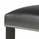 Steve Silver Finley Black Leatherette Side Chair, Set of 2 FL500SKN