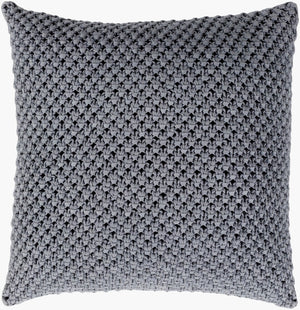 Surya Godavari Handcrafted Crochet Cotton Accent Pillow Boho Open Weave Sofa Decor GDA002-1818P