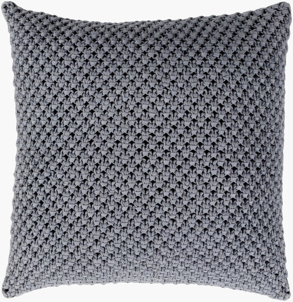Surya Godavari Handcrafted Crochet Cotton Accent Pillow Boho Open Weave Sofa Decor GDA002-1818P